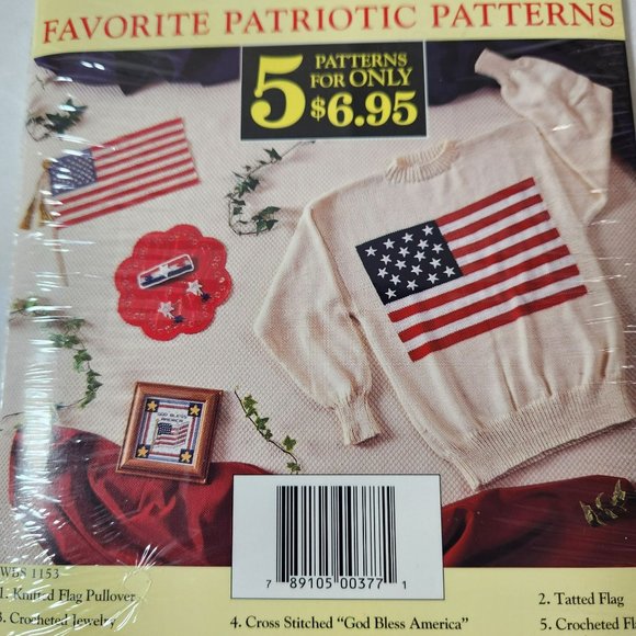 Workbasket Classic Patterns WBS 1153 Favorite Patriotic Patterns - Picture 2 of 5